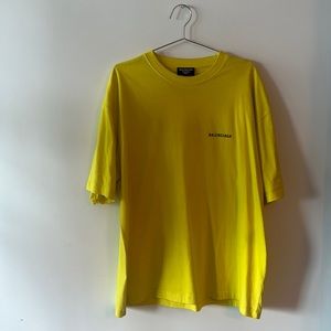Yellow balenciaga tee